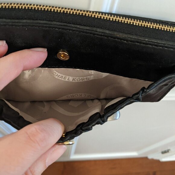 Michael Kors black leather wallet - Picture 3 of 8
